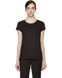 schwarzes T-shirt von Moncler