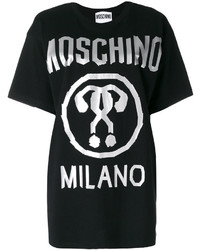 schwarzes T-shirt von Moschino