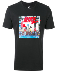 schwarzes T-shirt von Nike