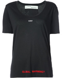 schwarzes T-shirt von Off-White