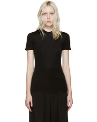 schwarzes T-shirt von Paco Rabanne