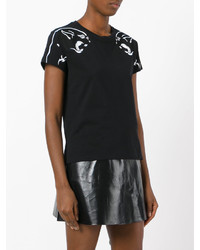 schwarzes T-shirt von Valentino