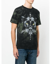 schwarzes T-shirt von Marcelo Burlon County of Milan