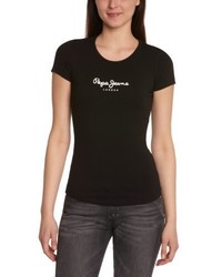 schwarzes T-shirt von Pepe Jeans