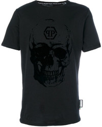 schwarzes T-shirt von Philipp Plein