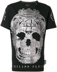 schwarzes T-shirt von Philipp Plein