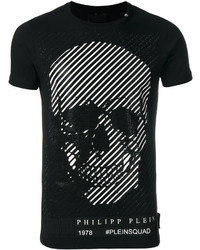 schwarzes T-shirt von Philipp Plein