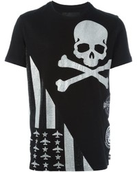 schwarzes T-shirt von Philipp Plein