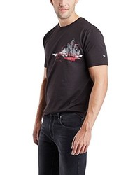 schwarzes T-shirt von Pioneer
