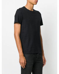 schwarzes T-shirt von John Varvatos