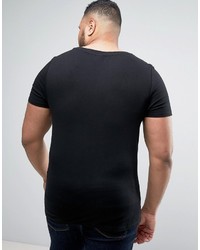 schwarzes T-shirt von Asos