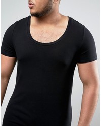 schwarzes T-shirt von Asos