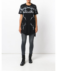 schwarzes T-shirt von Marcelo Burlon County of Milan