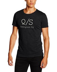 schwarzes T-shirt von Q/S designed by