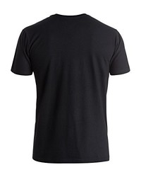 schwarzes T-shirt von Quiksilver