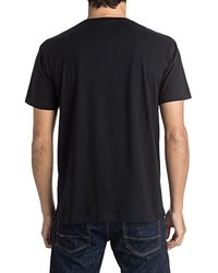 schwarzes T-shirt von Quiksilver