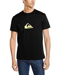 schwarzes T-shirt von Quiksilver