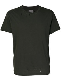 schwarzes T-shirt von R 13