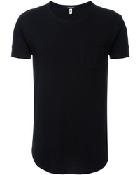 schwarzes T-shirt von R 13