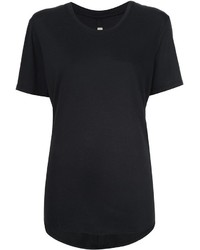 schwarzes T-shirt von Raquel Allegra