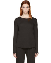 schwarzes T-shirt von Raquel Allegra