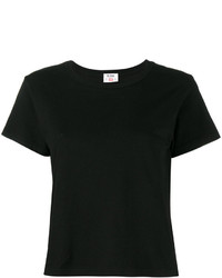 schwarzes T-shirt von RE/DONE