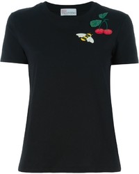 schwarzes T-shirt von RED Valentino