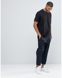 schwarzes T-shirt von Asos