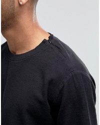 schwarzes T-shirt von Asos