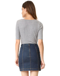 schwarzes T-shirt von Madewell