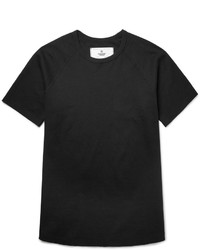 schwarzes T-shirt von Reigning Champ