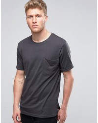 schwarzes T-shirt von Ringspun