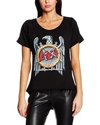 schwarzes T-shirt von Rockoff Trade