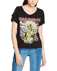 schwarzes T-shirt von Rockoff Trade