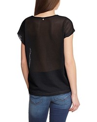 schwarzes T-shirt von s.Oliver