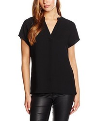 schwarzes T-shirt von Selected Femme
