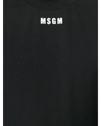 schwarzes T-shirt von MSGM