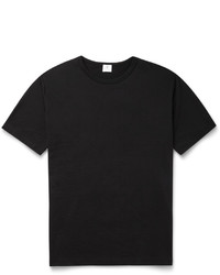 schwarzes T-shirt von Sunspel