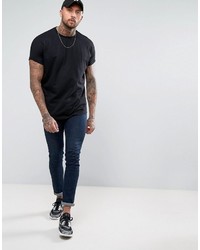 schwarzes T-shirt von Asos