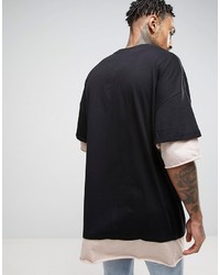 schwarzes T-shirt von Asos