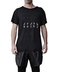 schwarzes T-shirt von Superology