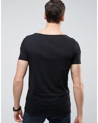 schwarzes T-shirt von Asos