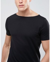 schwarzes T-shirt von Asos