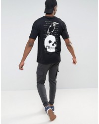 schwarzes T-shirt von Asos