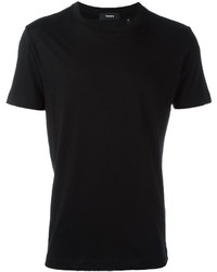 schwarzes T-shirt von Theory