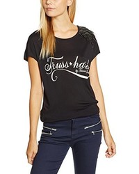 schwarzes T-shirt von TRUSSARDI JEANS by Trussardi