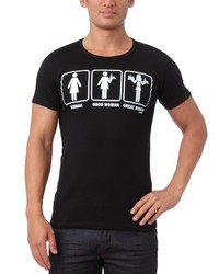 schwarzes T-shirt von Unbekannt