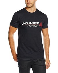 schwarzes T-shirt von Unchartered 4