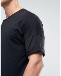 schwarzes T-shirt von Benetton