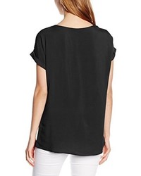 schwarzes T-shirt von Vero Moda